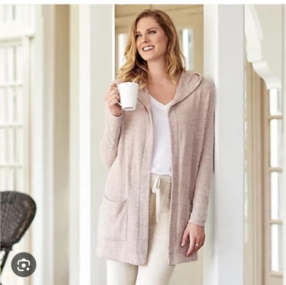 Barefoot Dreams CozyChic Lite hooded cardigan